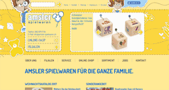 Desktop Screenshot of amsler-spielwaren.ch