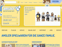 Tablet Screenshot of amsler-spielwaren.ch